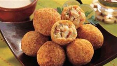 طريقة عمل كفتة البطاطس بالجمبري