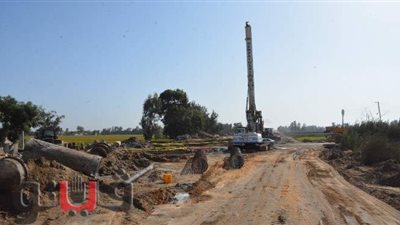 محافظ الغربية يتفقد أعمال طريق السنطة - زفتى الجديد