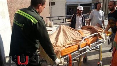 إصابة 4 طلاب في إنقلاب سيارة  أمام كوبري الزلط ببني سويف