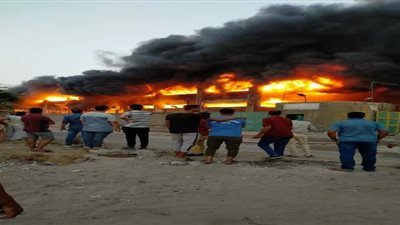 السيطرة على حريق مصنع الخانكة
