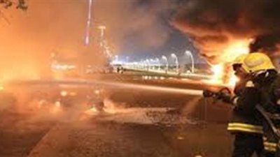 إخماد حريق بـ 4 مخازن خردة بالمنطقة الصناعية في المنيا