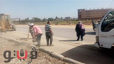 رفع ٣٠ طن قمامة ومخلفات بههيا في الشرقية