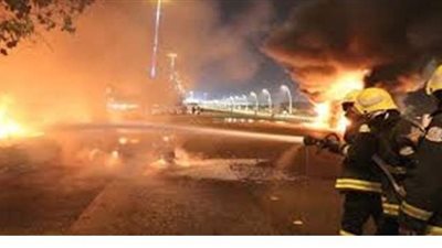 إخماد حريق شب بوحدة سكنية بمركز مغاغة فى المنيا