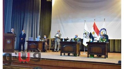 رئيس جامعة بني سويف يستقبل لجنة «التعليم العالي» و«الاتصالات»