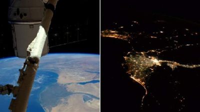 رائد فضاء بريطاني ينشر صورا  للقاهرة ونهر النيل من الفضاء| صور