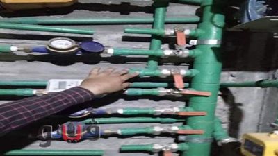 ضبط 479 وصلة مياه غير قانونية في الغربية