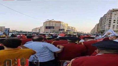 احتفالية شعبية كبرى أمام استاد طنطا للاحتفال بذكرى أكتوبر | فيديو
