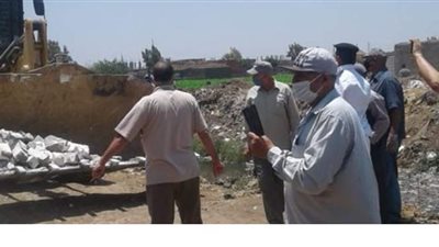 إزالة تعديات على 280 مترا بالإبراهيمية وههيا في الشرقية