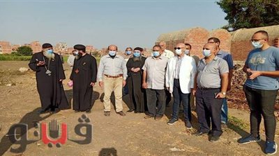 صحة الشرقية تعاين قطعة أرض تمهيدا لإنشاء مقابر الأقباط | صور