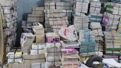 التحفظ علي ١٧ ألف  كتاب داخل مكتبة غير مرخصة بالقليوبية