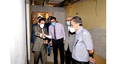 رئيس جامعة المنصورة يتفقد تطوير وتوسعة وحدات طبية بمستشفى 