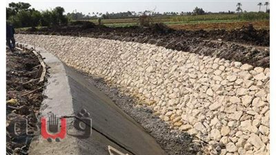 6 ترع فى المرحلة الأولى لمشروع التبطين بالمنوفية