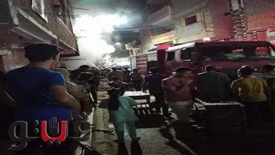 حريق يلتهم “سوبر ماركت” في الشرقية | صور