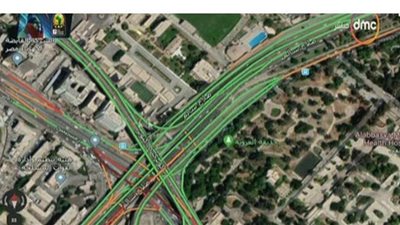 الحالة المرورية بشوارع القاهرة اليوم الإثنين من خلال 