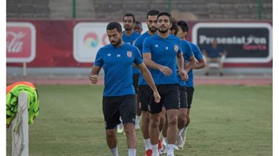 أيمن أشرف يشارك في المران الجماعي