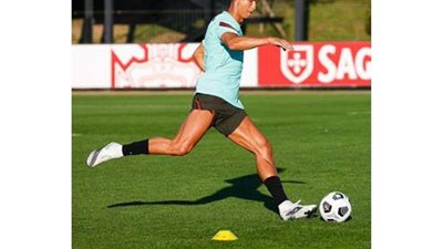 كريستيانو ينشر صورا جديدة من تمرين المنتخب البرتغالي