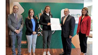 لتحقيقها إنجازا غير مسبوق في تاريخ التنس المصري.. البنك الأهلي الراعي الاستراتيجي يكرم ميار شريف