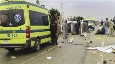 إصابة 6 أشخاص فى حادث سير  بالمنيا