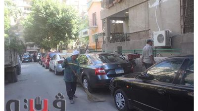 رفع كفاءة النظافة بثلاثة أحياء في الجيزة | صور