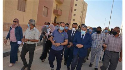 محافظ المنيا يتفقد مشروع إسكان المنحة الإماراتية بمنطقة الزهراء