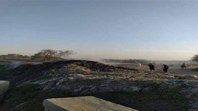 جهاز شئون البيئة يضبط بؤرة لمخلفات زراعية بالقليوبية