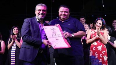 تكريم درية شرف الدين واسم ممدوح الليثي وفايق إسماعيل في 