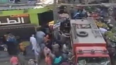 إخماد حريق بمخبز سياحي في بنها