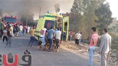 حريق هائل يلتهم مصنع حليج أقطان بقرية سندسيس بالمحلة الكبرى