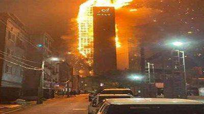 حريق هائل في برج سكني بكوريا الجنوبية وإصابة العشرات | فيديو
