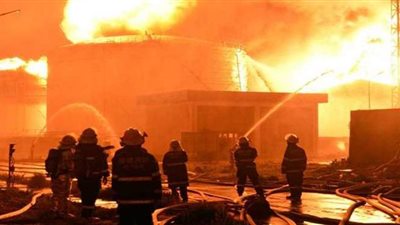 كاميرات المراقبة تكشف لغز حريق معرض سجاد قنا