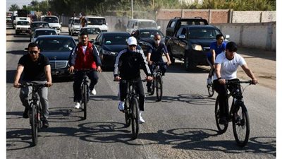 ٣٠٠ شاب يشاركون في مهرجان الدراجات بالفيوم