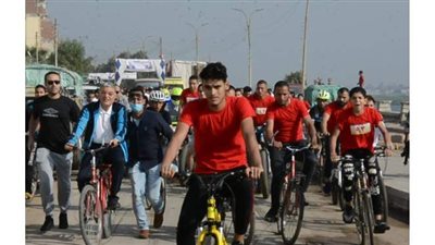 محافظ المنيا يقود ماراثون الدرجات ضمن احتفالات ذكرى انتصارات أكتوبر