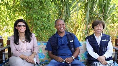 وزيرة التعاون الدولي تلتقي أعضاء برنامج الأغذية العالمي