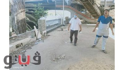 رئيس مدينة الجيزة يتفقد أعمال تطوير كورنيش النيل وشارع السودان | صور