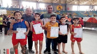 4 ذهبيات وفضية حصيلة مشاركة لاعبي نادي المنيا في بطولة 