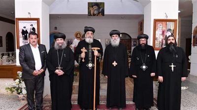 البابا تواضروس يبحث نقل سور دير أبي سيفين بسيدي كرير