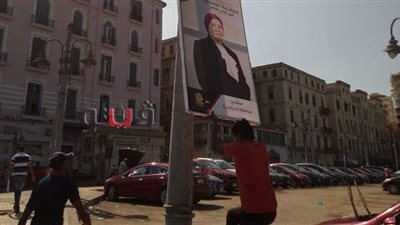 إزالة لافتات للمرشحين بالإسكندرية لمخالفتها ضوابط المحافظة