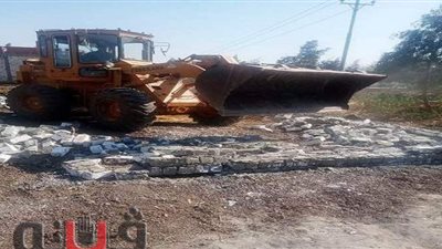 إزالة مزرعة دواجن على مساحة 3 قراريط بالشرقية