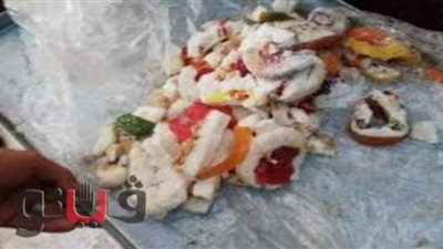 ضبط ١٠ آلاف قطعة حلوى فاسدة داخل  مصنع بالسنطة  قبل طرحها للبيع بالمولد النبوى