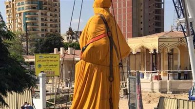 تمثال دليسبس يصل إلى متحف قناة السويس بعد نقله من بورسعيد