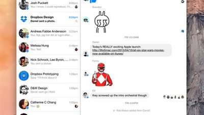 تطبيق جديد لتشغيل «فيس بوك ماسنجر» على حاسبات ماك