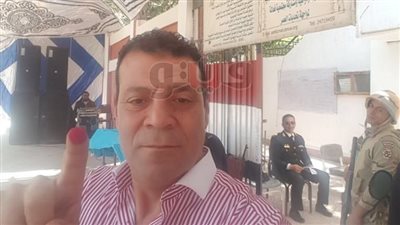 رئيس تحرير «فيتو» يدلي بصوته في الانتخابات الرئاسية (صور)