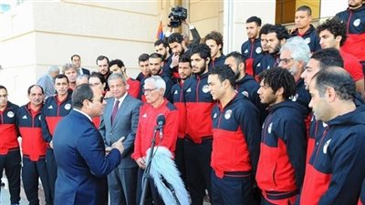 السيسي يستقبل منتخب مصر لكرة القدم.. اليوم