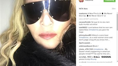مادونا تعلن الحرب على ترامب عقب فوزه برئاسة أمريكا