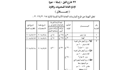 ننشر الممارسات العامة للعام الجاري للمطابع الميرية