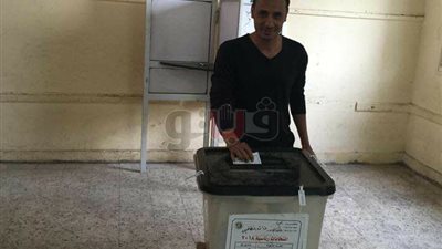 طارق السيد يدلي بصوته في انتخابات الرئاسة
