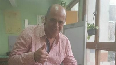 هشام يكن يدلي بصوته في الانتخابات الرئاسية