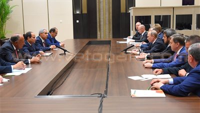 تفاصيل القمة «المصرية – الروسية» بالصين
