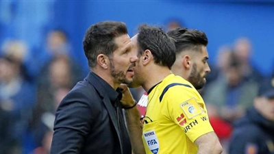 إيقاف «سيميوني» 3 مباريات في الدوري الإسباني