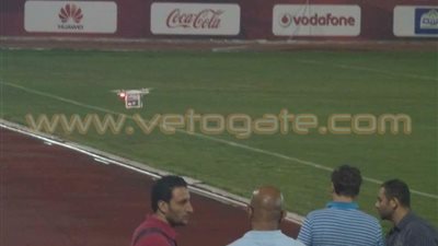 قناة الأهلي تصور المران بـ«الكاميرا الطائرة»